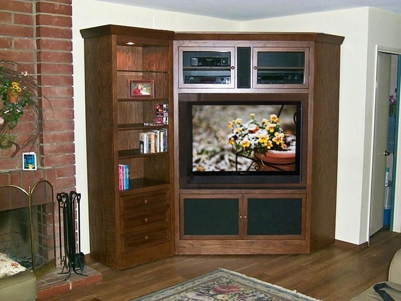 Corner tv cabinets for flat screens with doors corner