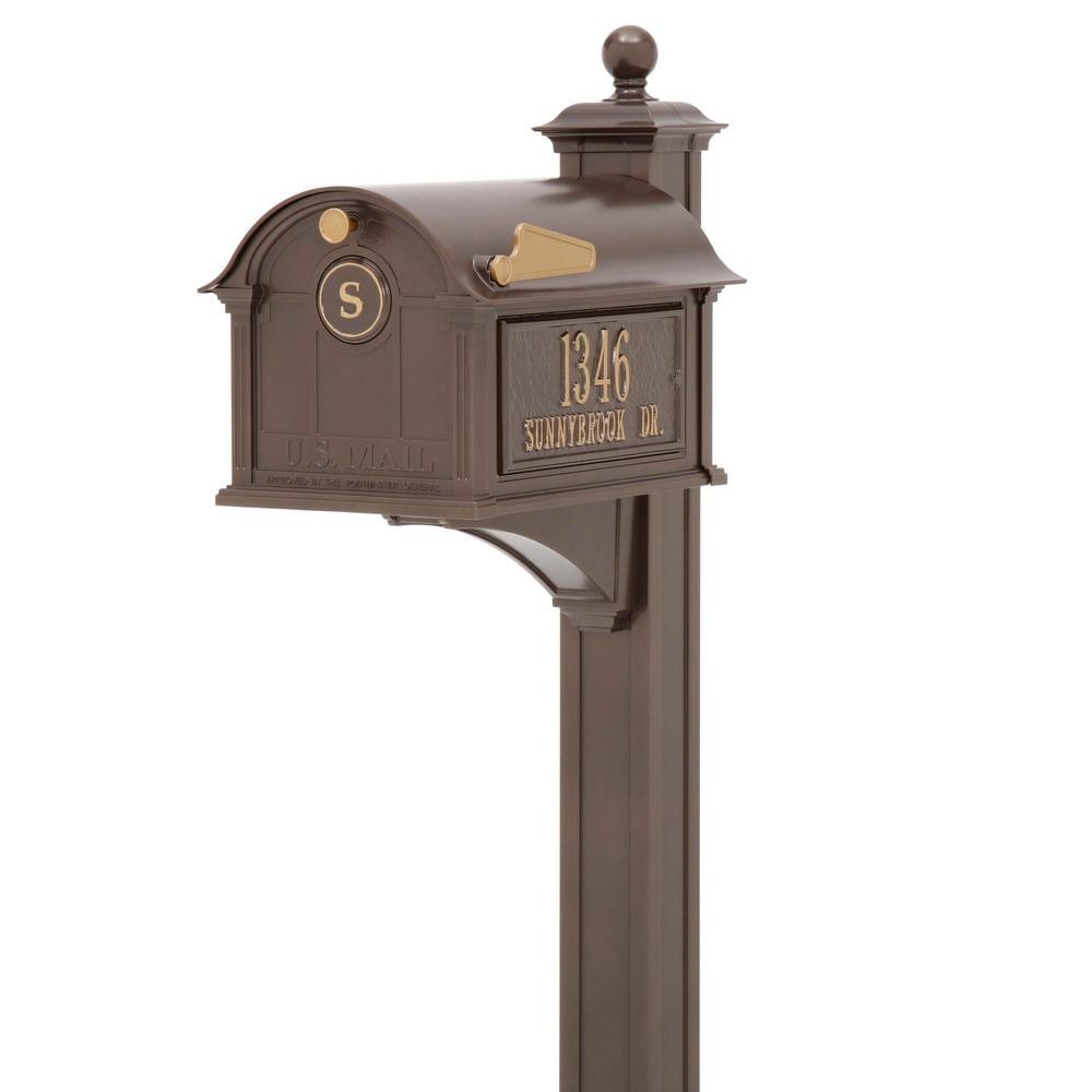 Customized residential post mount mailboxes balmoral