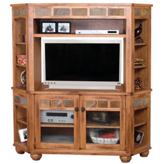Entertainment centers 59 corner tv console hutch from