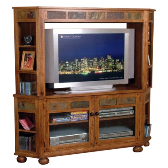 Entertainment centers 64 wood corner tv console hutch