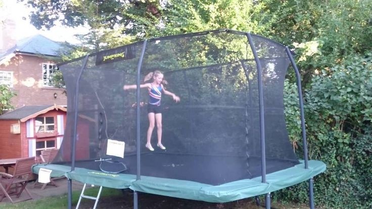 Exterior excellent rectangular trampoline without