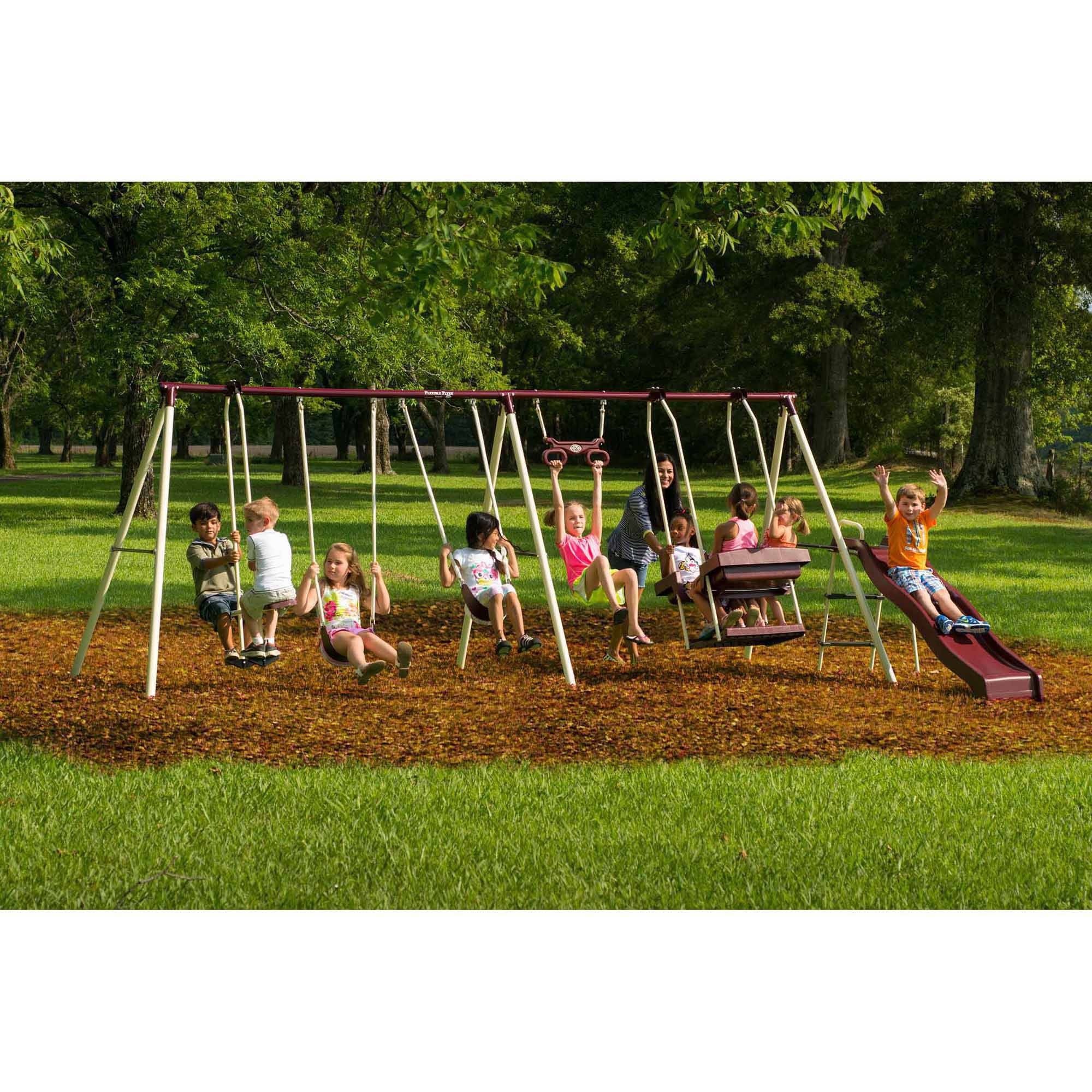 Flexible flyer play park flyer outdoor metal swing set