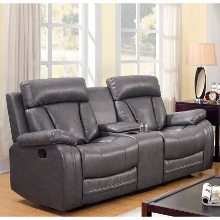 Furniture of america allistar recliner loveseat with cup