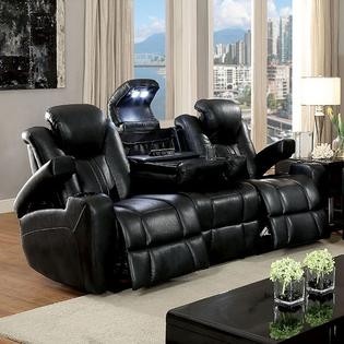 Furniture of america contemporary power reclining sofa 1