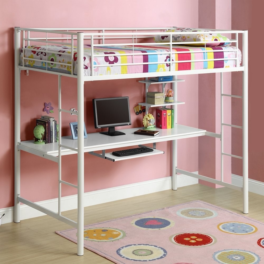 Girls loft bed with desk design ideas and benefits 7