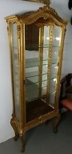 Gold antique curio cabinets for sale ebay