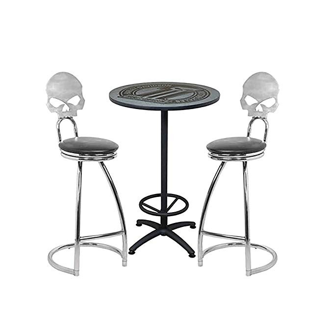 Harley davidson cafe table skull bar stools skulls culture