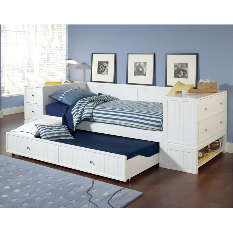 Hillsdale cody daybed with trundle and end chest bookcase