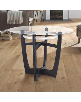 Huge deal on round glass top dining table with solid