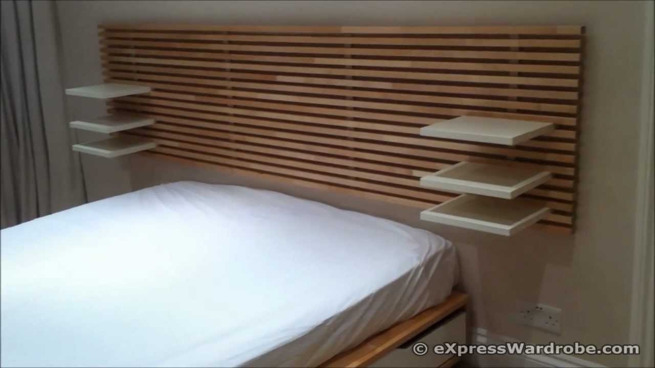 Ikea mandal storage bed with headboard youtube