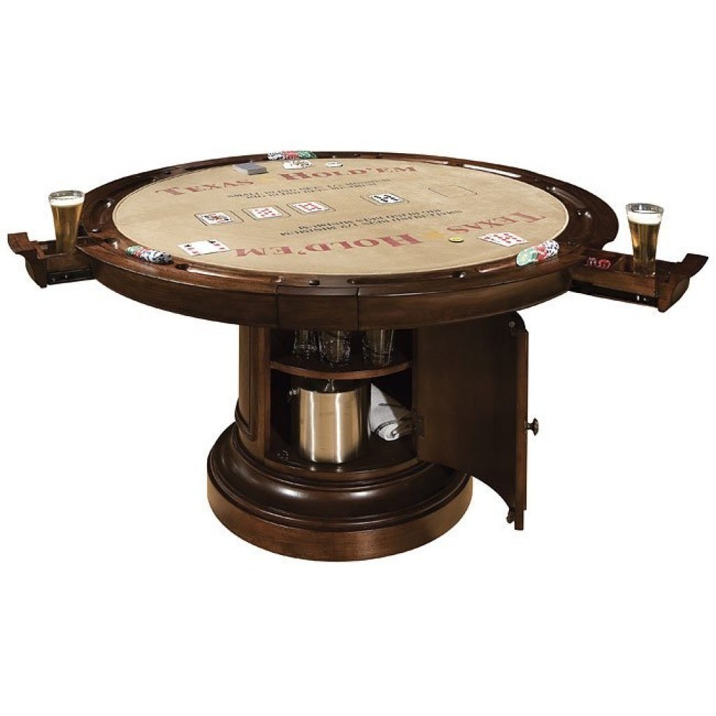 Ithaca round game table howard miller furniture cart