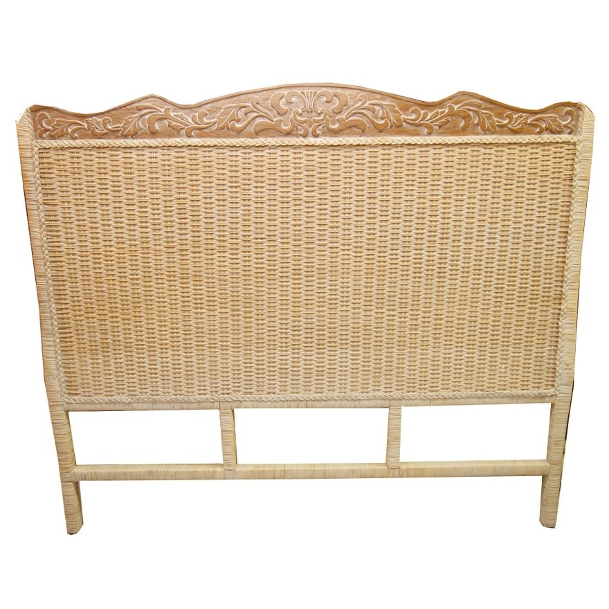 Jamaican collection queen size wicker headboard from 2