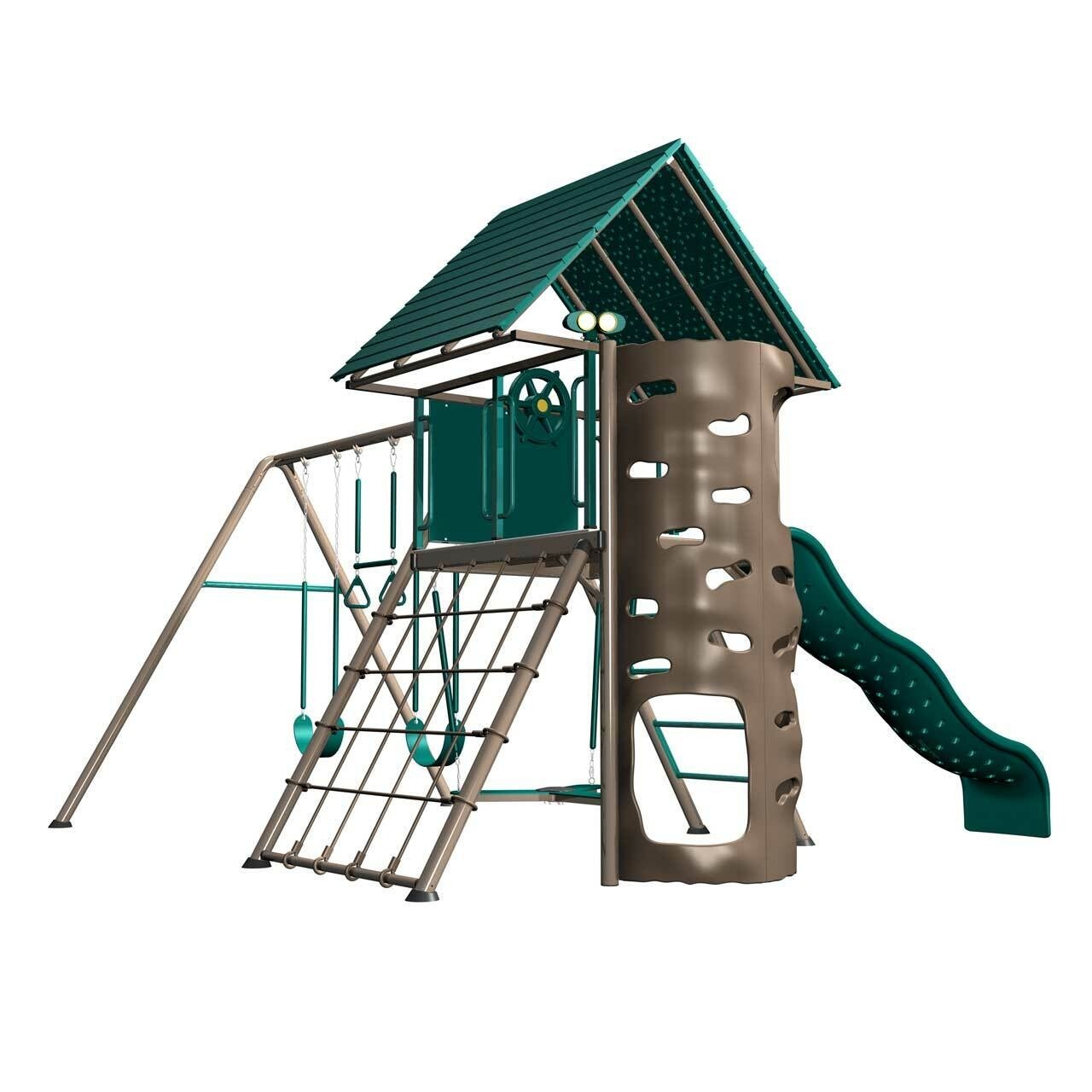 Lifetime heavy duty metal playset with clubhouse