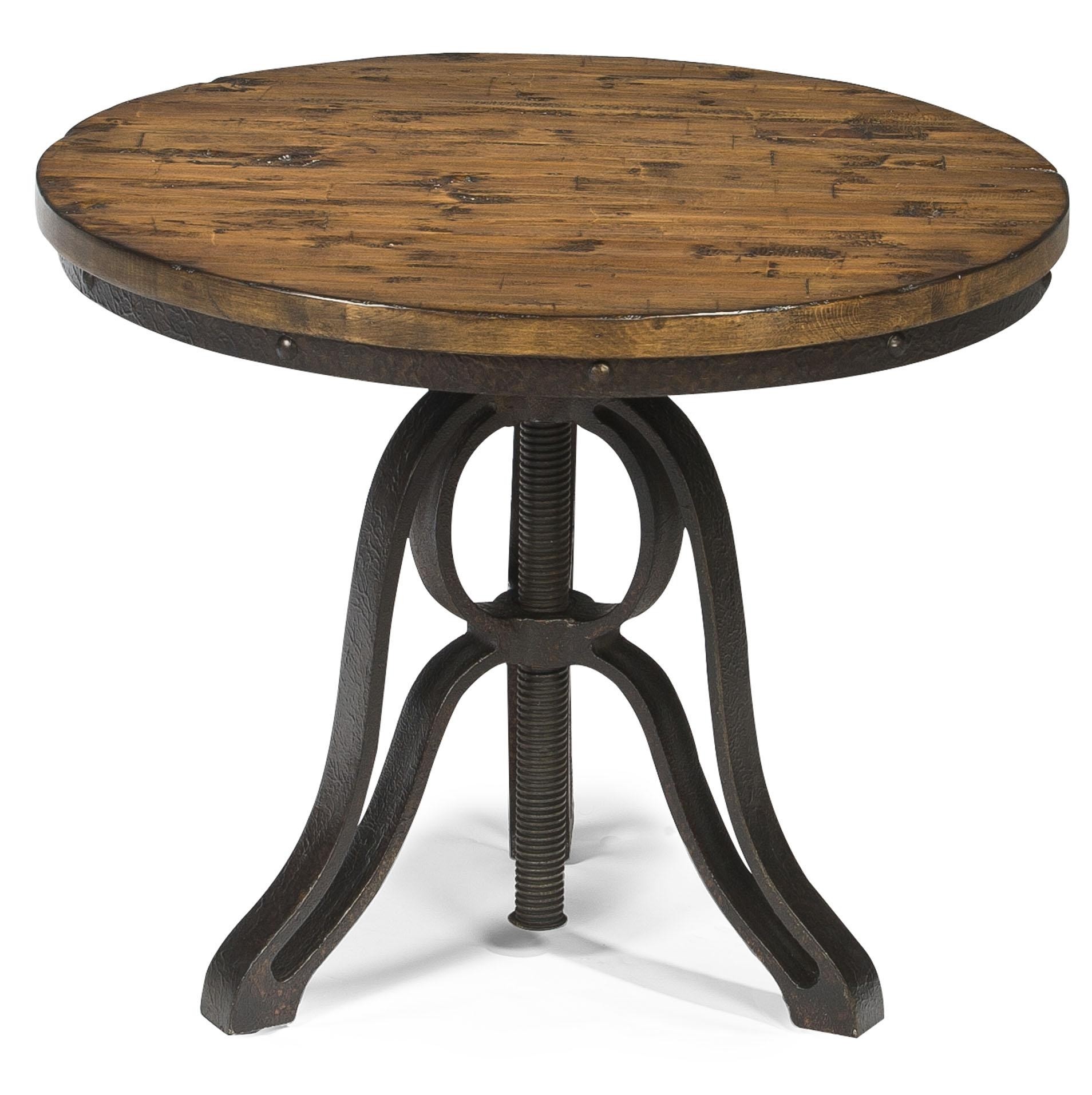 Magnussen home cranfill industrial style round end table