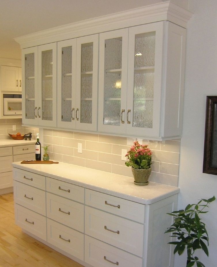 Make it personal with mullion glass door cabinets
