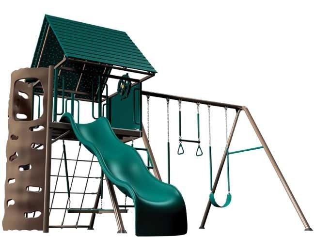 Metal residential playsets playground equipment store
