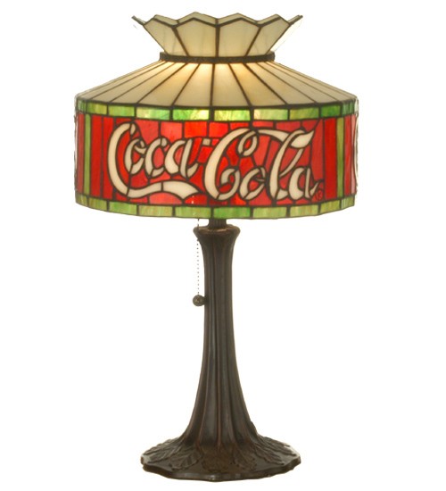 Meyda tiffany 20 h coca cola accent lamp 74066