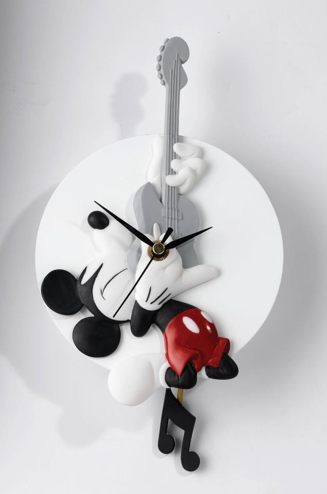 Mickey rocks mickey mouse wall clock threelittlebears