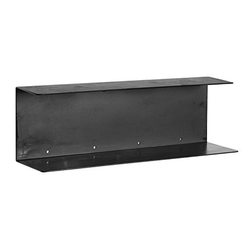 Modern minimalist black metal wall mounted 17 inch