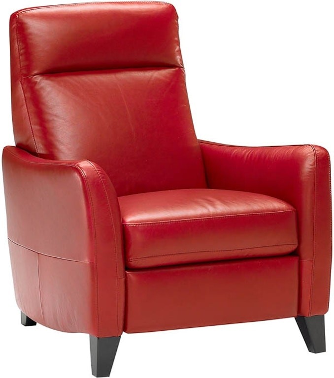 Natuzzi living room modern italian leather recliner b537