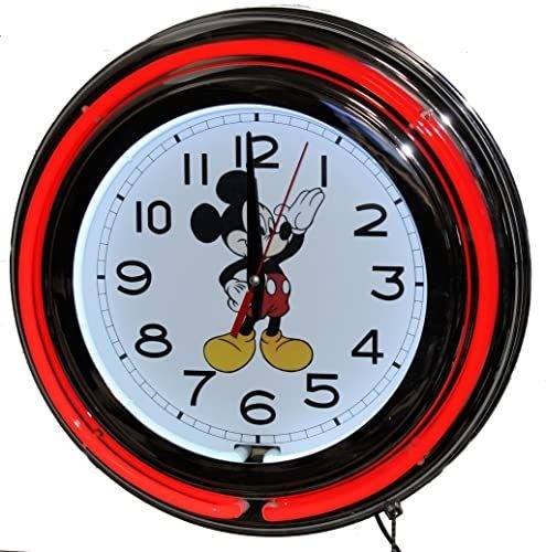 New mickey mouse neon clock online prettytrendyfashion