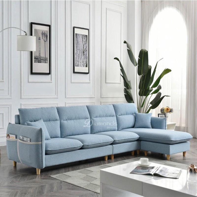 New sky blue sofa plan d diamondshome