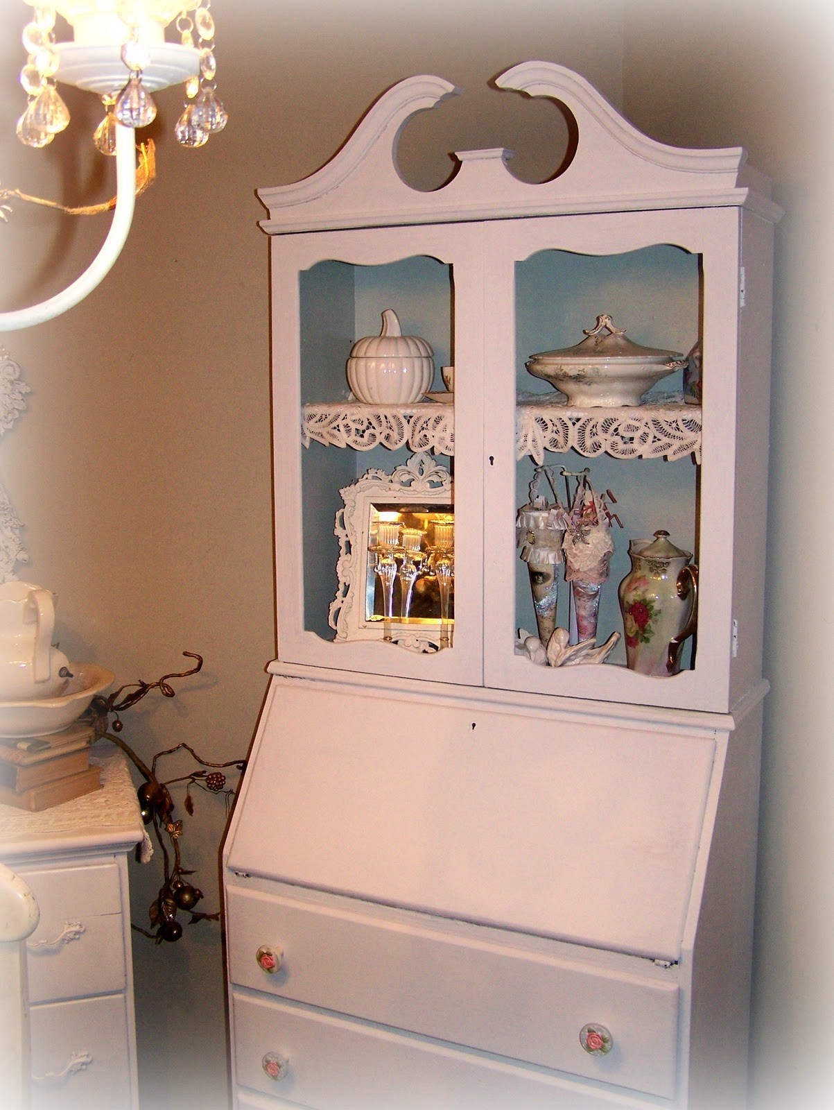 Olivias romantic home shabby chic cabinet transformation