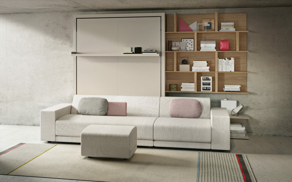 Oslo 301 queen wall bed sofa resource furniture