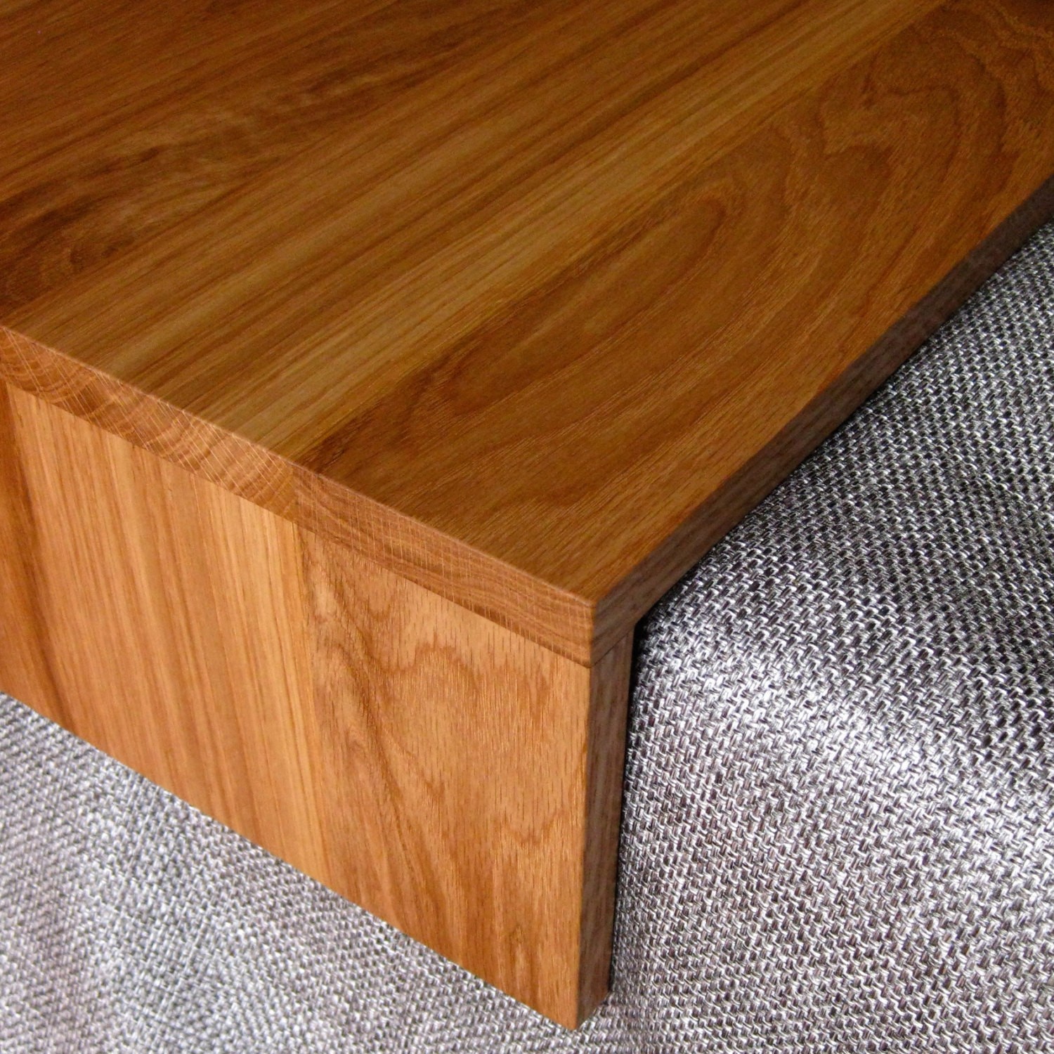 Ottoman wrap tray reclaimed wood drink rest table for couch
