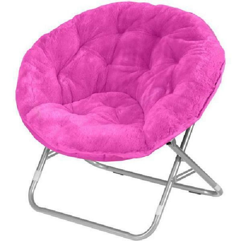 Oversized saucer moon chair kids pets seat soft cozy plush
