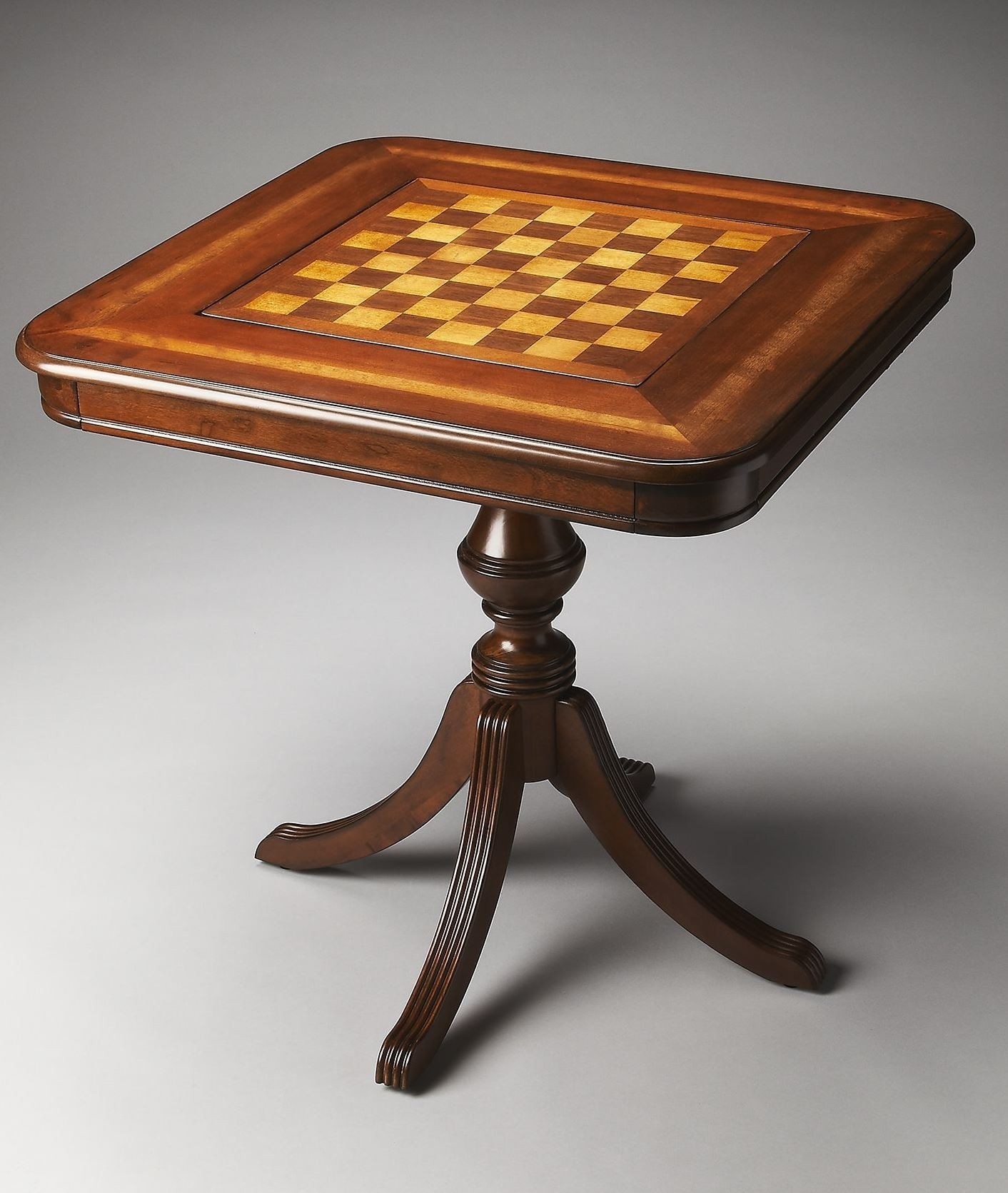 Plantation cherry morphy antique cherry game table from