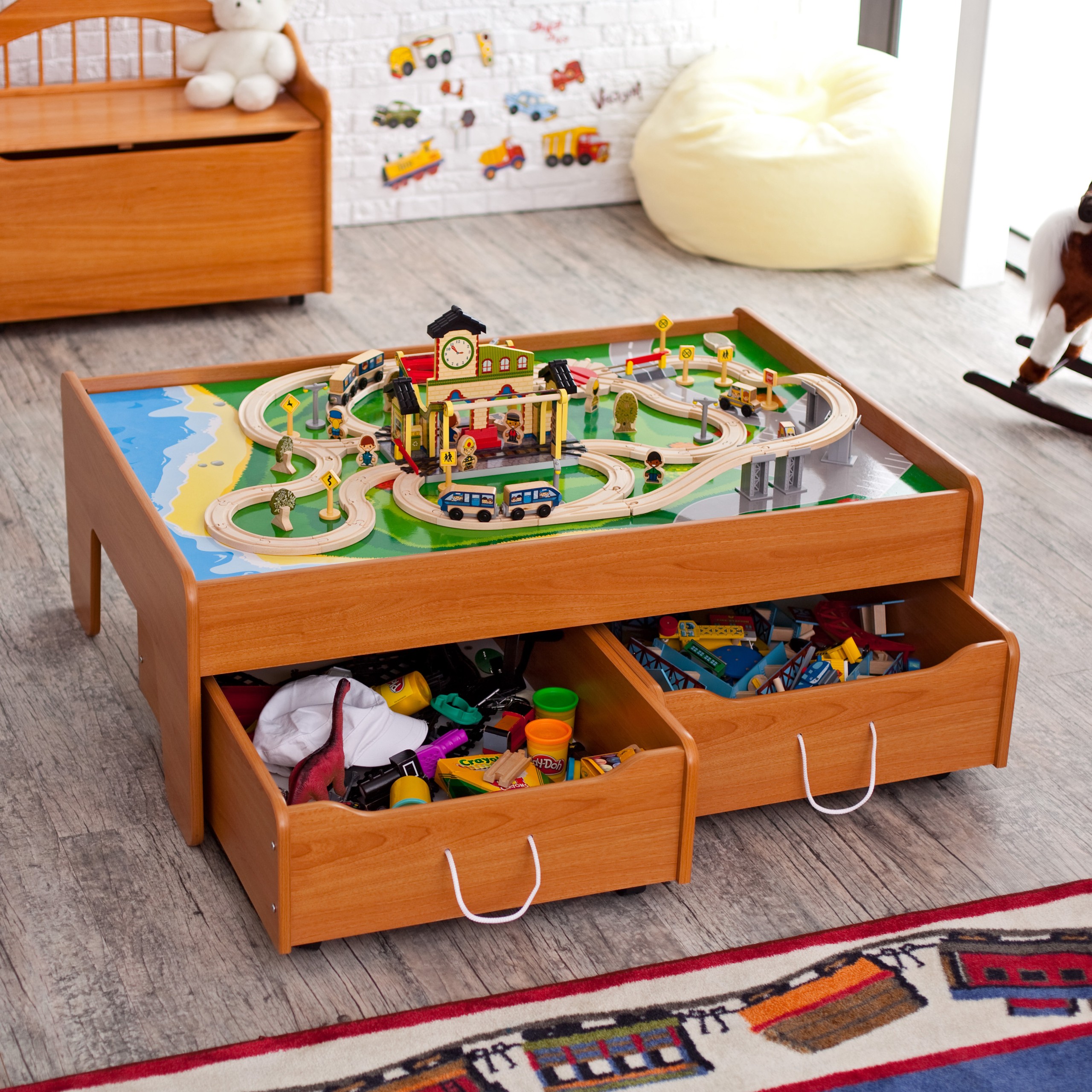 Playtime toys trains and train tables