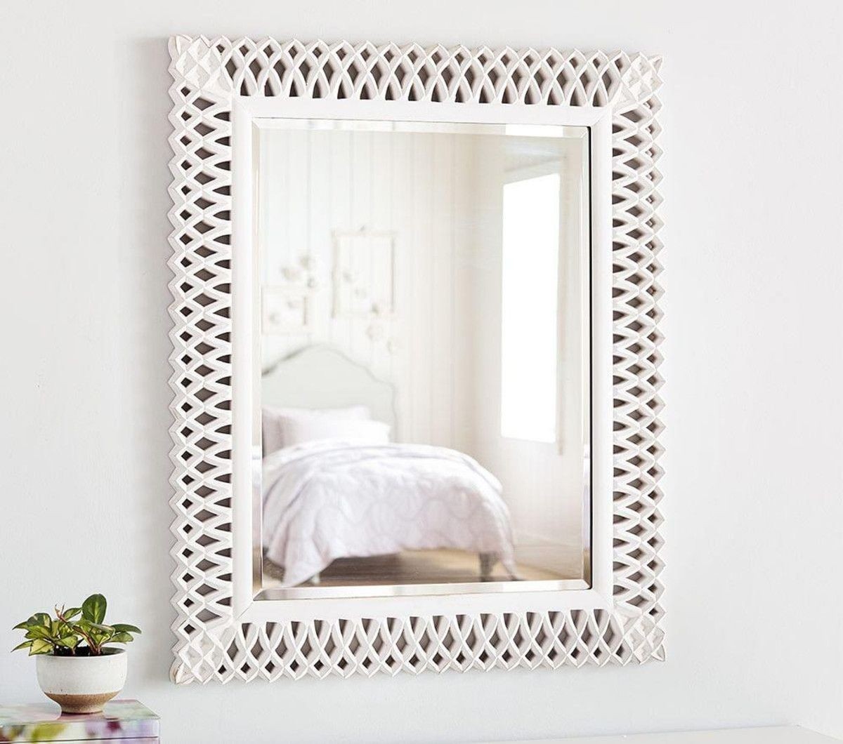 Preppy lattice mirror mirror decor baby room decor