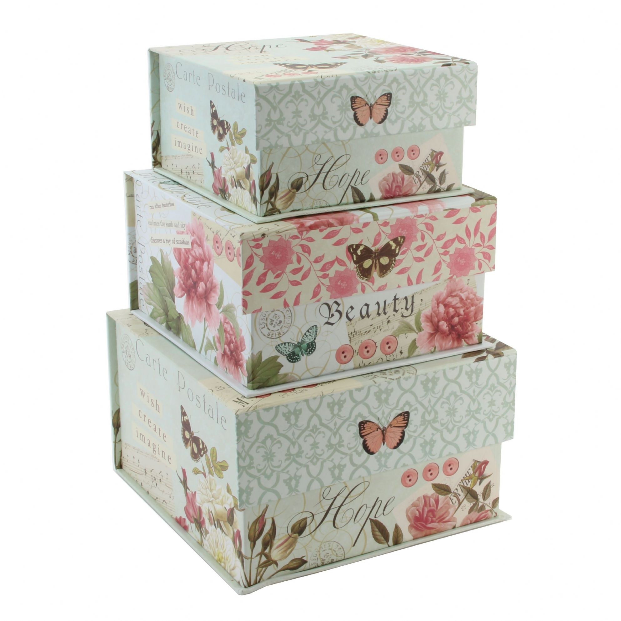 Pretty storage boxes yueyue small 4 pack fabric stroage