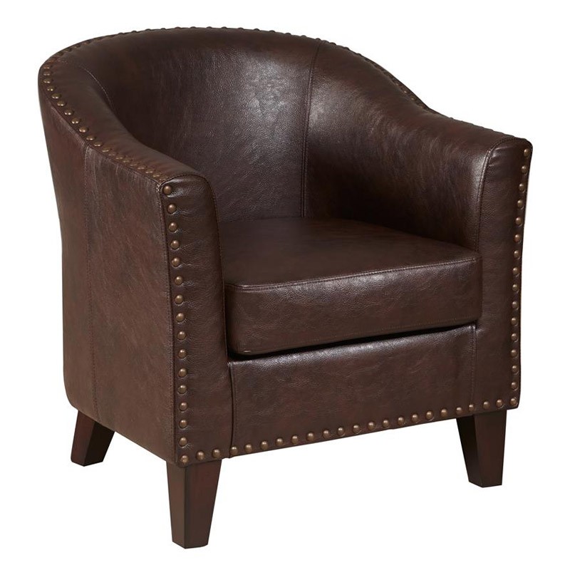 Pri upholstered barrel chair accent chairs at hayneedle
