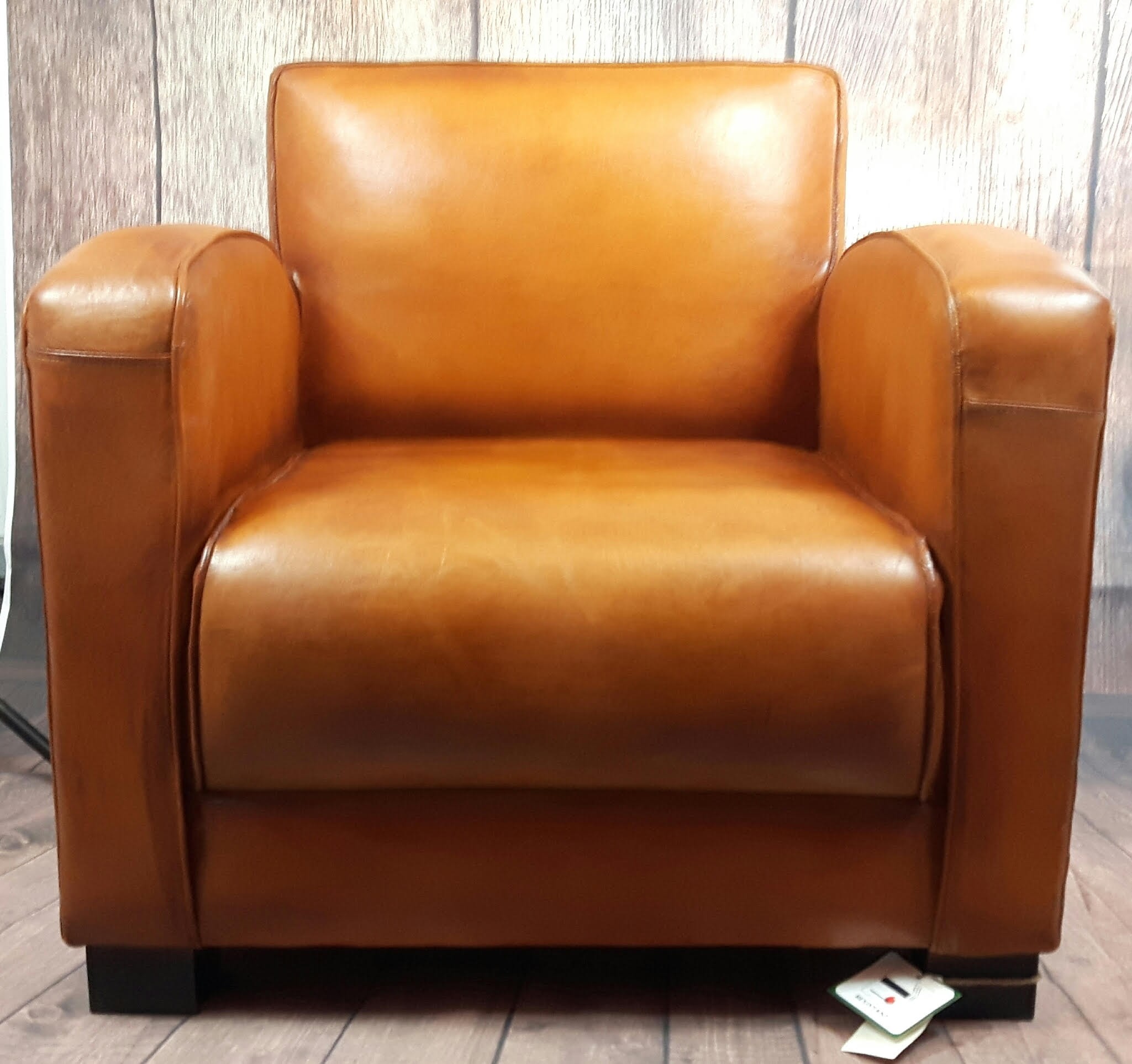 Retro leather club chair from gb salvage we stock a