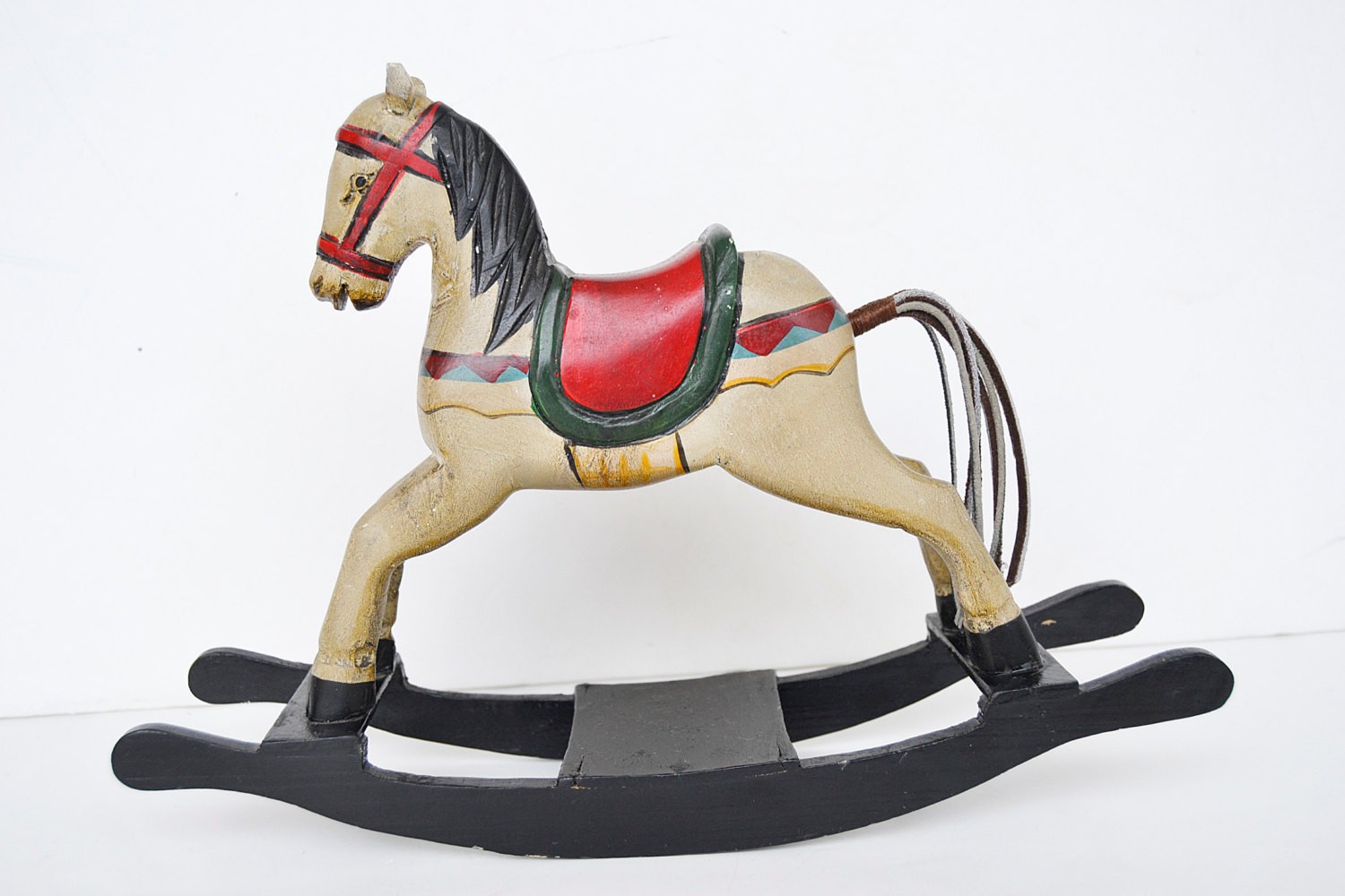Rocking horse toy vintage wood