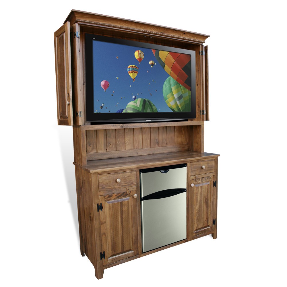 Rustic shaker outdoor tv cabinet
