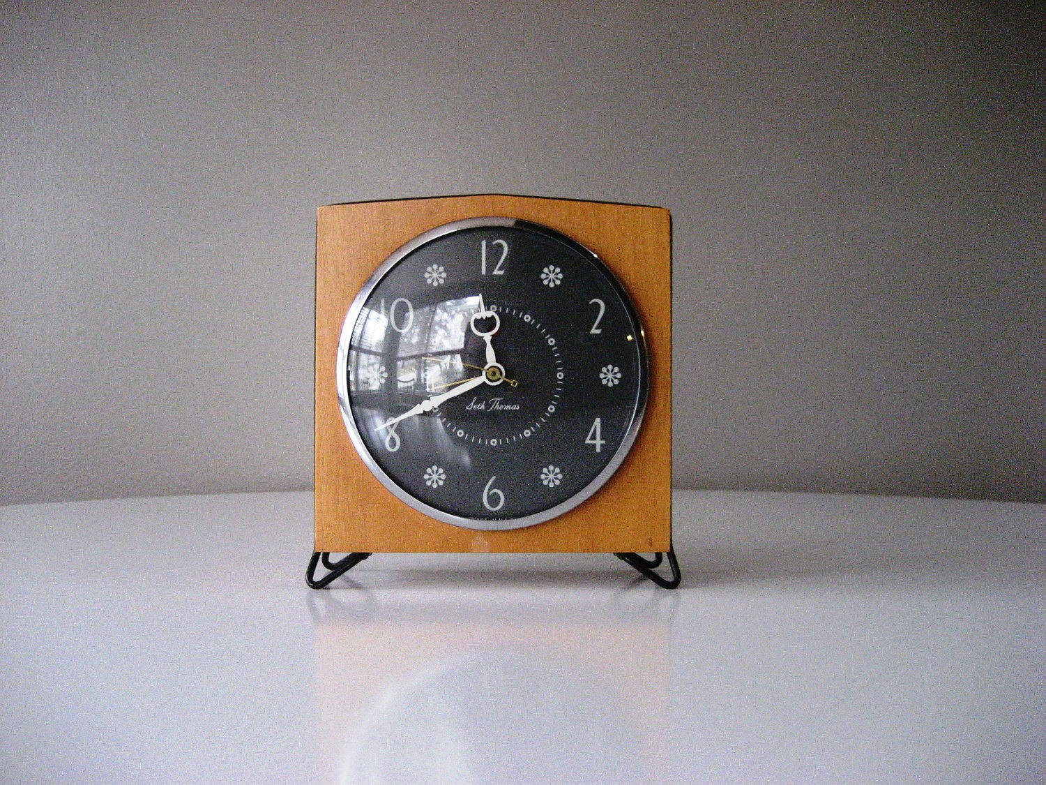 Seth thomas mid century modern mantel clock