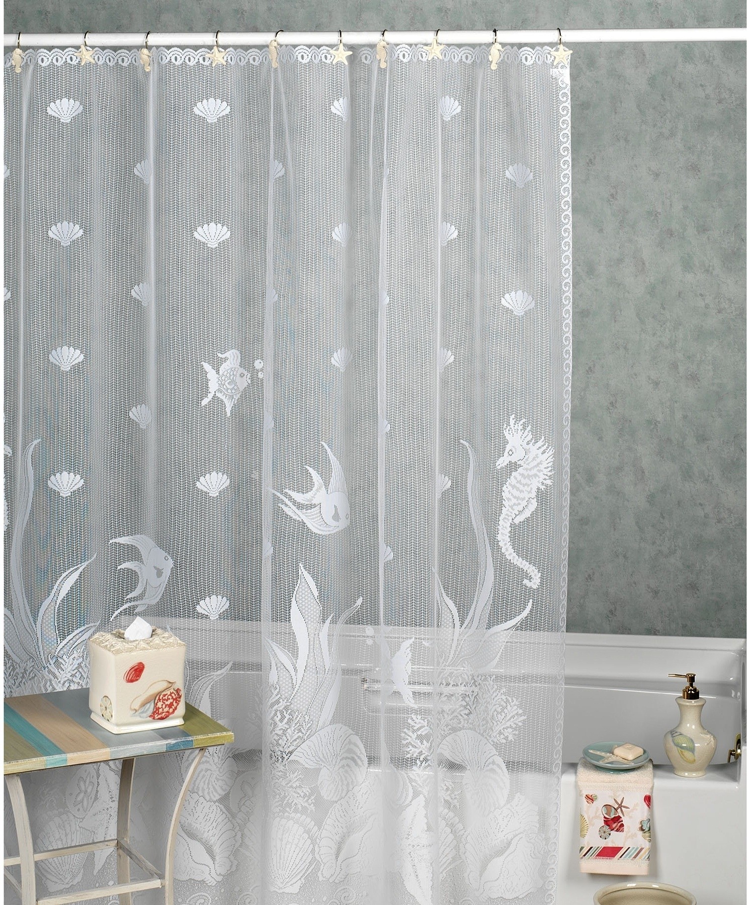 Sheer shower curtains fabric shower curtain
