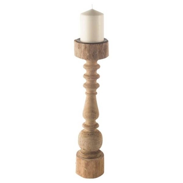 Shop mercana ellsworth ii large wooden candle holder