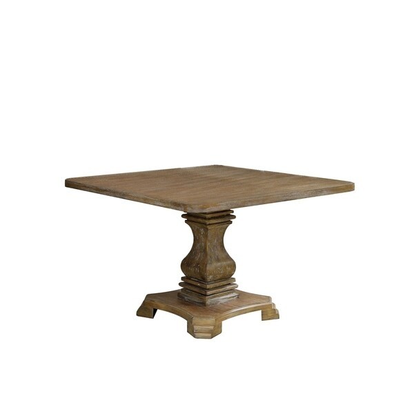 Shop traditional style wooden square top dining table with