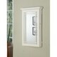 Shop white wall mount jewelry armoire with lock free