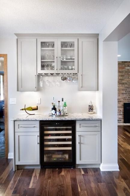 Small home bar ideas maximizing wall niche space