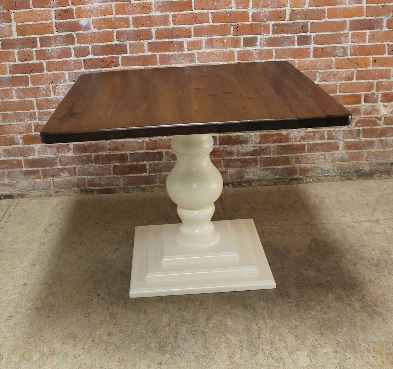 Small square pedestal table ecustomfinishes