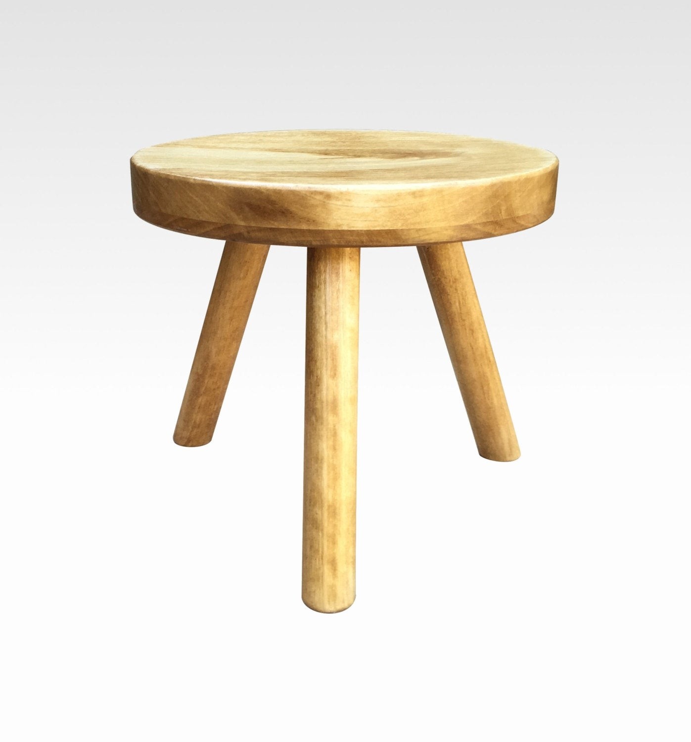 Small wood three legged stool modern plant stand choose