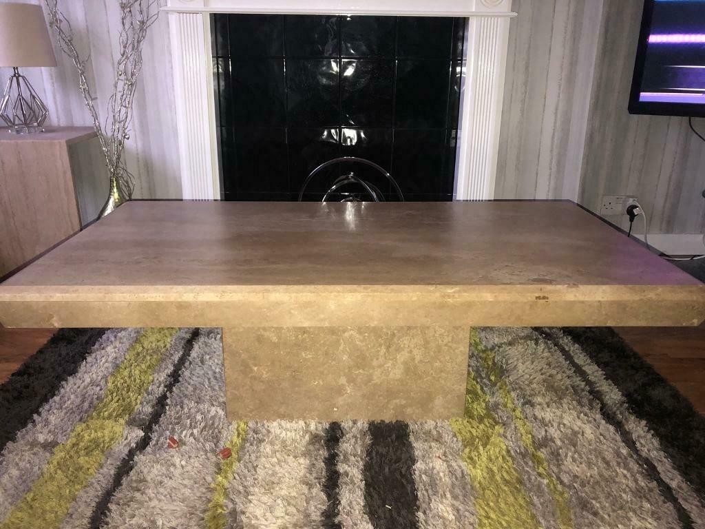 Solid marble coffee table side table and console table