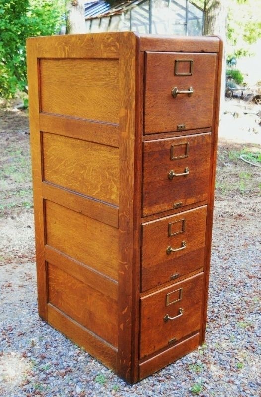Solid wood filing cabinet foter how to antique wood