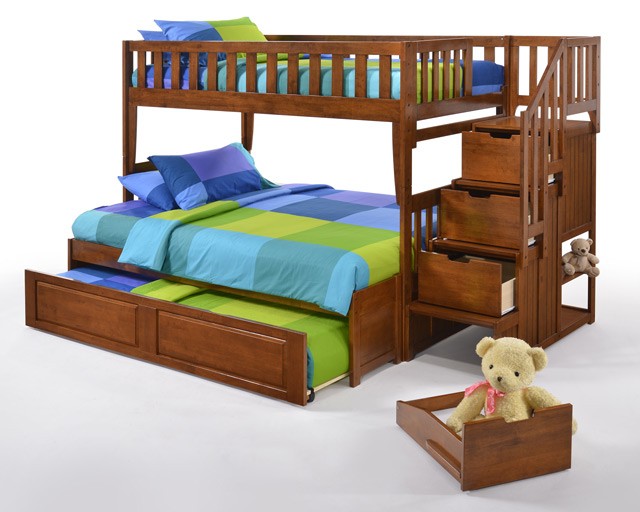 Spices bedroom collection peppermint stair bunk bed