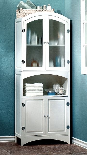 Textured glass linen cabinet tall in 2020 white linen